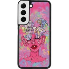 Samsung Galaxy S22 Case Hülle - Psychedelic pink mushroom