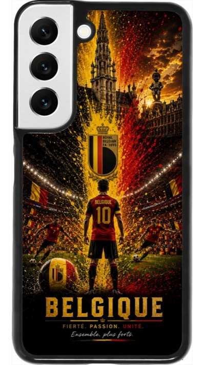 Samsung Galaxy S22 Case Hülle - Fussball Belgien splash 2026