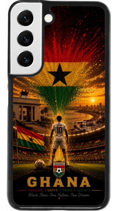 Samsung Galaxy S22 Case Hülle - Fussball Ghana splash 2026