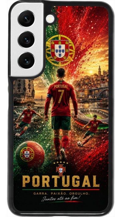 Samsung Galaxy S22 Case Hülle - Fussball Portugal splash 2026