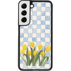 Samsung Galaxy S22 Case Hülle - Blue vichy tulips 2026