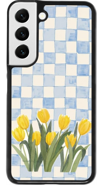Samsung Galaxy S22 Case Hülle - Blue vichy tulips 2026