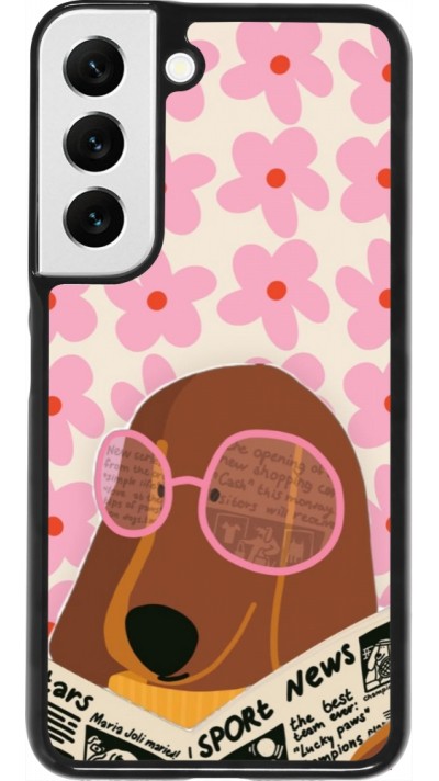 Samsung Galaxy S22 Case Hülle - Dog with newspaper 2026
