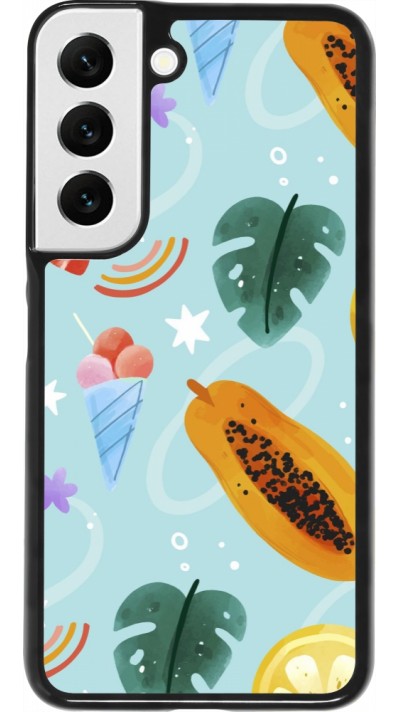 Samsung Galaxy S22 Case Hülle - Summer 2025 Pattern papaya