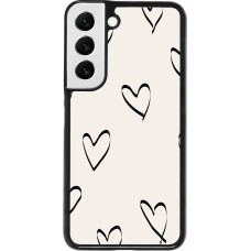 Samsung Galaxy S22 Case Hülle - Valentine 2023 minimalist hearts