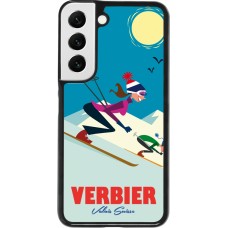 Samsung Galaxy S22 Case Hülle - Verbier Ski Downhill