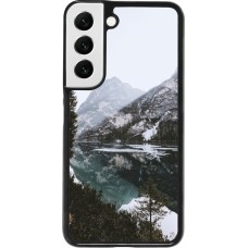 Samsung Galaxy S22 Case Hülle - Winter 22 snowy mountain and lake