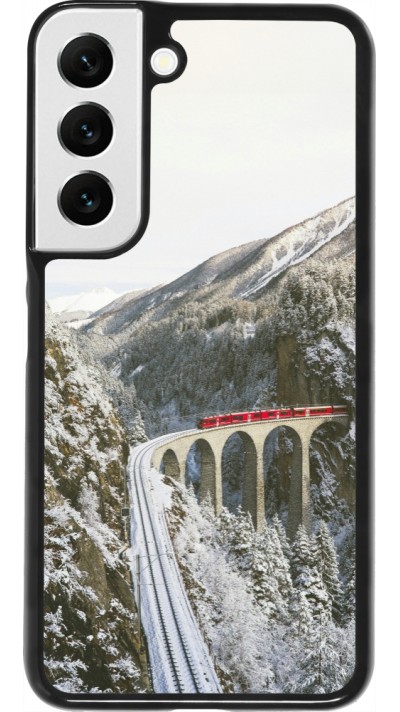 Samsung Galaxy S22 Case Hülle - Winter 25 Winter polar express