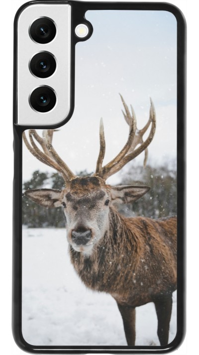 Samsung Galaxy S22 Case Hülle - Winter 25 Winter reindeer