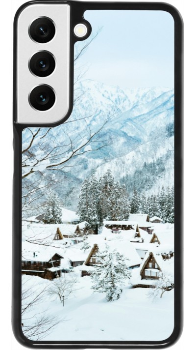 Samsung Galaxy S22 Case Hülle - Winter 25 Winter snowy landscape