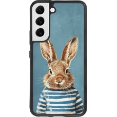 Samsung Galaxy S22 Case Hülle - Silikon schwarz Easter 2026 Rabbit navy