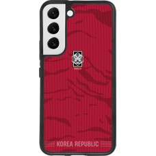Samsung Galaxy S22 Case Hülle - Silikon schwarz Südkorea 2026 personalisierbares Fussballtrikot