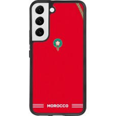 Samsung Galaxy S22 Case Hülle - Silikon schwarz Marokko 2026 personalisierbares Fussballtrikot