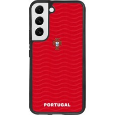 Samsung Galaxy S22 Case Hülle - Silikon schwarz Portugal 2026 personalisierbares Fussballtrikot