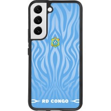 Samsung Galaxy S22 Case Hülle - Silikon schwarz Demokratische Republik Kongo 2026 personalisierbares Fussballtrikot