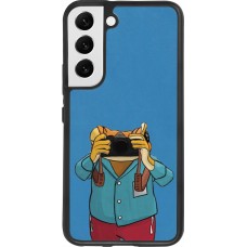 Samsung Galaxy S22 Case Hülle - Silikon schwarz Frog with camera DTMF