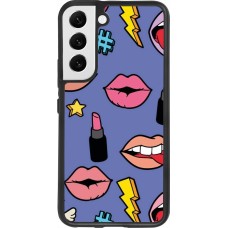 Samsung Galaxy S22 Case Hülle - Silikon schwarz Lips and lipgloss
