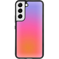 Samsung Galaxy S22 Case Hülle - Silikon schwarz Orange Pink Blue Gradient