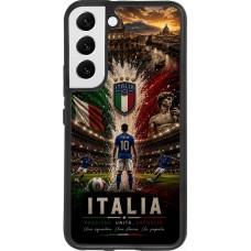 Samsung Galaxy S22 Case Hülle - Silikon schwarz Fussball Italien splash 2026