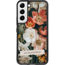 Samsung Galaxy S22 Case Hülle - Silikon schwarz Full Bloom 2026
