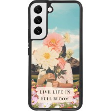 Samsung Galaxy S22 Case Hülle - Silikon schwarz Live life in full moon 2026