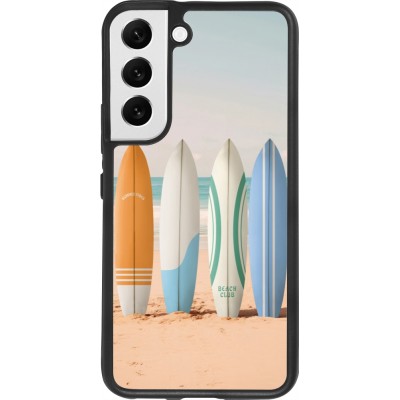Samsung Galaxy S22 Case Hülle - Silikon schwarz Summer surfboard 2025