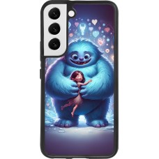 Samsung Galaxy S22 Case Hülle - Silikon schwarz Valentin 2024 Flauschige Liebe