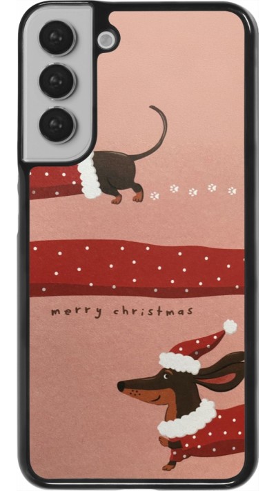 Samsung Galaxy S22+ Case Hülle - Christmas 25 Teckel Merry Xmas