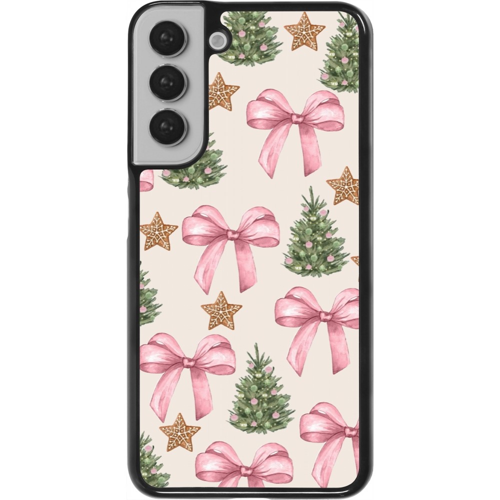 Samsung Galaxy S22+ Case Hülle - Christmas 25 Vintage Ribbons