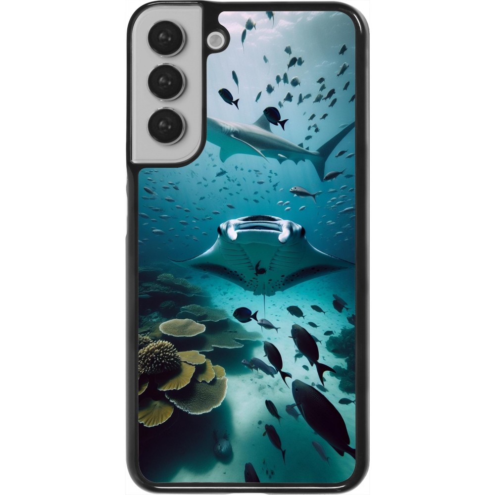 Samsung Galaxy S22+ Case Hülle - Manta Lagune Reinigung