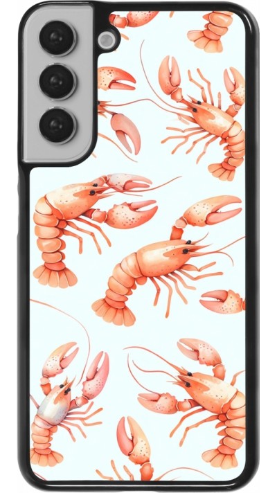 Samsung Galaxy S22+ Case Hülle - Muster von pastellfarbenen Hummern