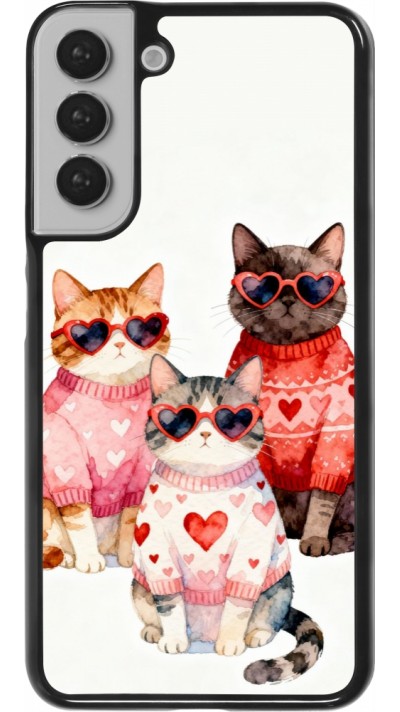 Samsung Galaxy S22+ Case Hülle - Saint Valentines Day 26 Cat Love
