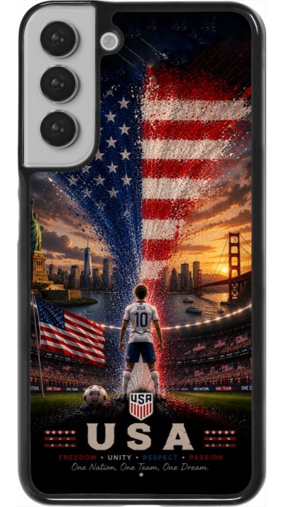 Samsung Galaxy S22+ Case Hülle - Fussball Vereinigten Staaten splash 2026