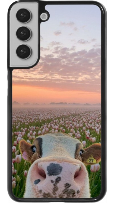Samsung Galaxy S22+ Case Hülle - Cow with tulips 2026