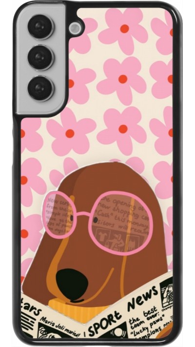 Samsung Galaxy S22+ Case Hülle - Dog with newspaper 2026