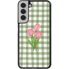 Samsung Galaxy S22+ Case Hülle - Green vichy tulips 2026