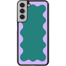 Samsung Galaxy S22+ Case Hülle - Wavy Rectangle Green Purple