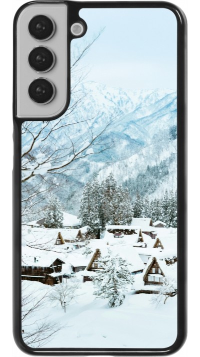 Samsung Galaxy S22+ Case Hülle - Winter 25 Winter snowy landscape