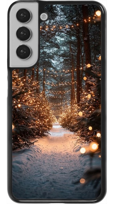 Samsung Galaxy S22+ Case Hülle - Winter 25 Winter snowy road