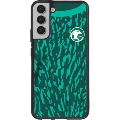 Samsung Galaxy S22+ Case Hülle - Silikon schwarz Saudi-Arabien 2022 personalisierbares Fussballtrikot