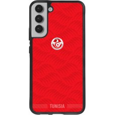 Samsung Galaxy S22+ Case Hülle - Silikon schwarz Tunesien 2026 personalisierbares Fussballtrikot