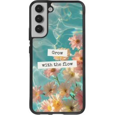 Samsung Galaxy S22+ Case Hülle - Silikon schwarz Summer 2025 Grow with the flow