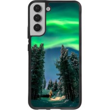 Samsung Galaxy S22+ Case Hülle - Silikon schwarz Winter 22 Northern Lights