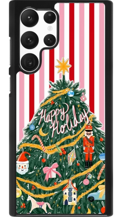 Samsung Galaxy S22 Ultra Case Hülle - Christmas 25 Happy Holiday