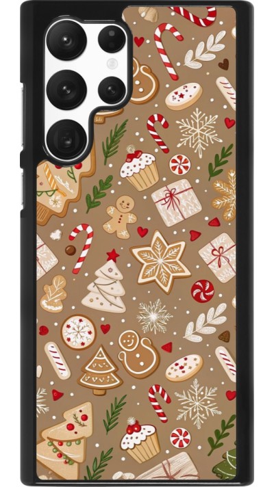 Samsung Galaxy S22 Ultra Case Hülle - Christmas 25 Pattern Ginger Cookie