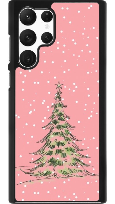 Samsung Galaxy S22 Ultra Case Hülle - Christmas 25 Pink Tree