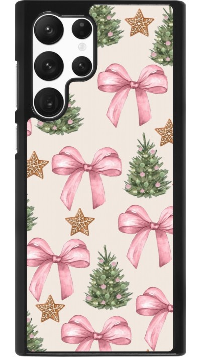 Samsung Galaxy S22 Ultra Case Hülle - Christmas 25 Vintage Ribbons
