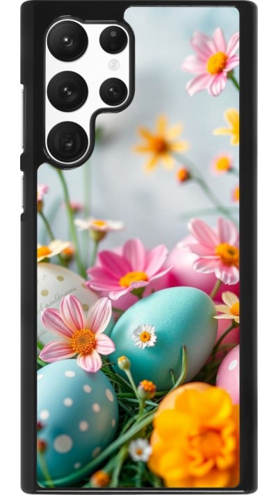 Samsung Galaxy S22 Ultra Case Hülle - Easter 2026 Eggs with flowers