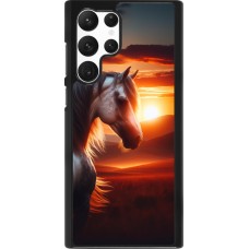 Samsung Galaxy S22 Ultra Case Hülle - Majestätischer Sonnenuntergang Pferd