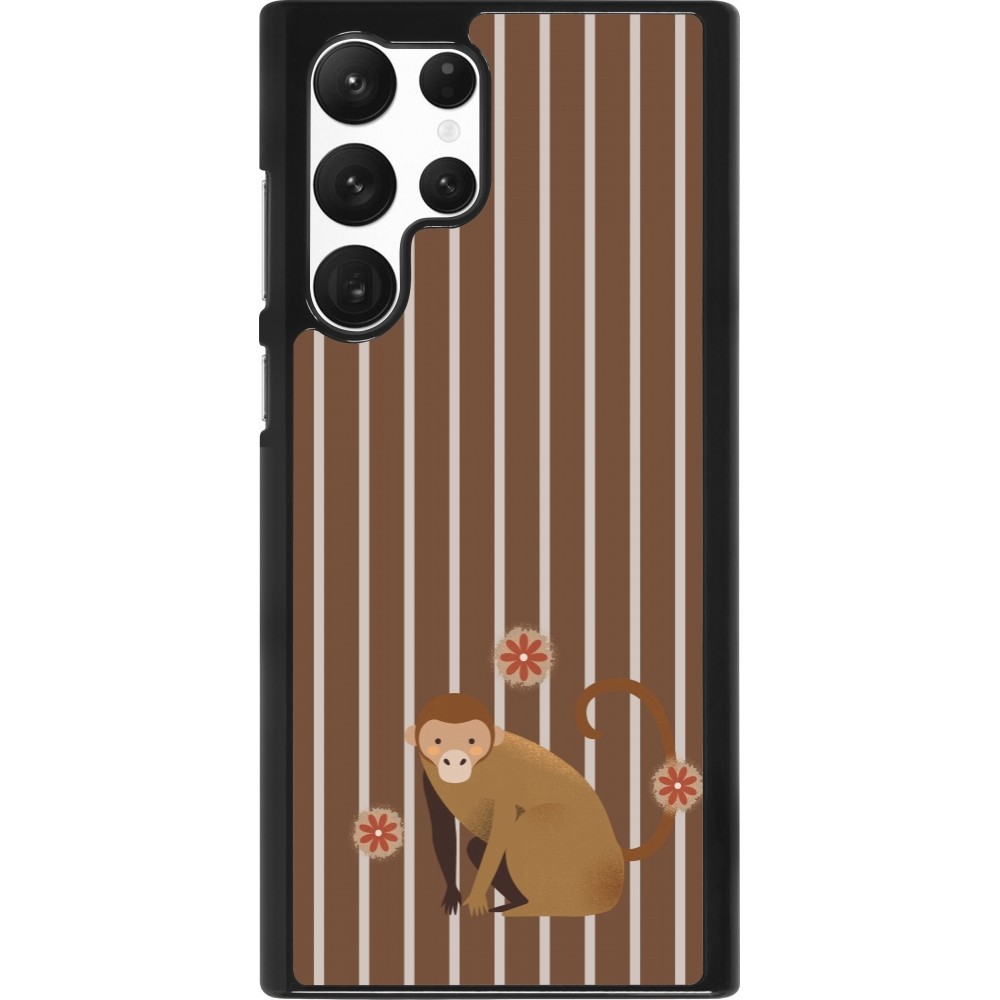 Coque Samsung Galaxy S22 Ultra - Monkey with stripes